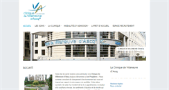Desktop Screenshot of clinique-vill-ascq.com