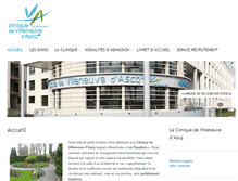 Tablet Screenshot of clinique-vill-ascq.com